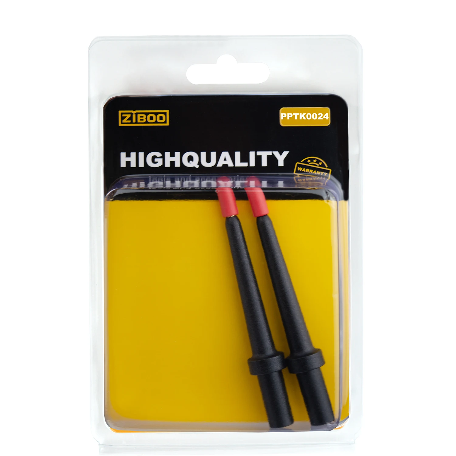 ZIBOO - 2Pk 4Mm Banana Jack 3 Ponta Preta (PPTK0024), Use para Autel Circuit Tester Power Circuit Probe