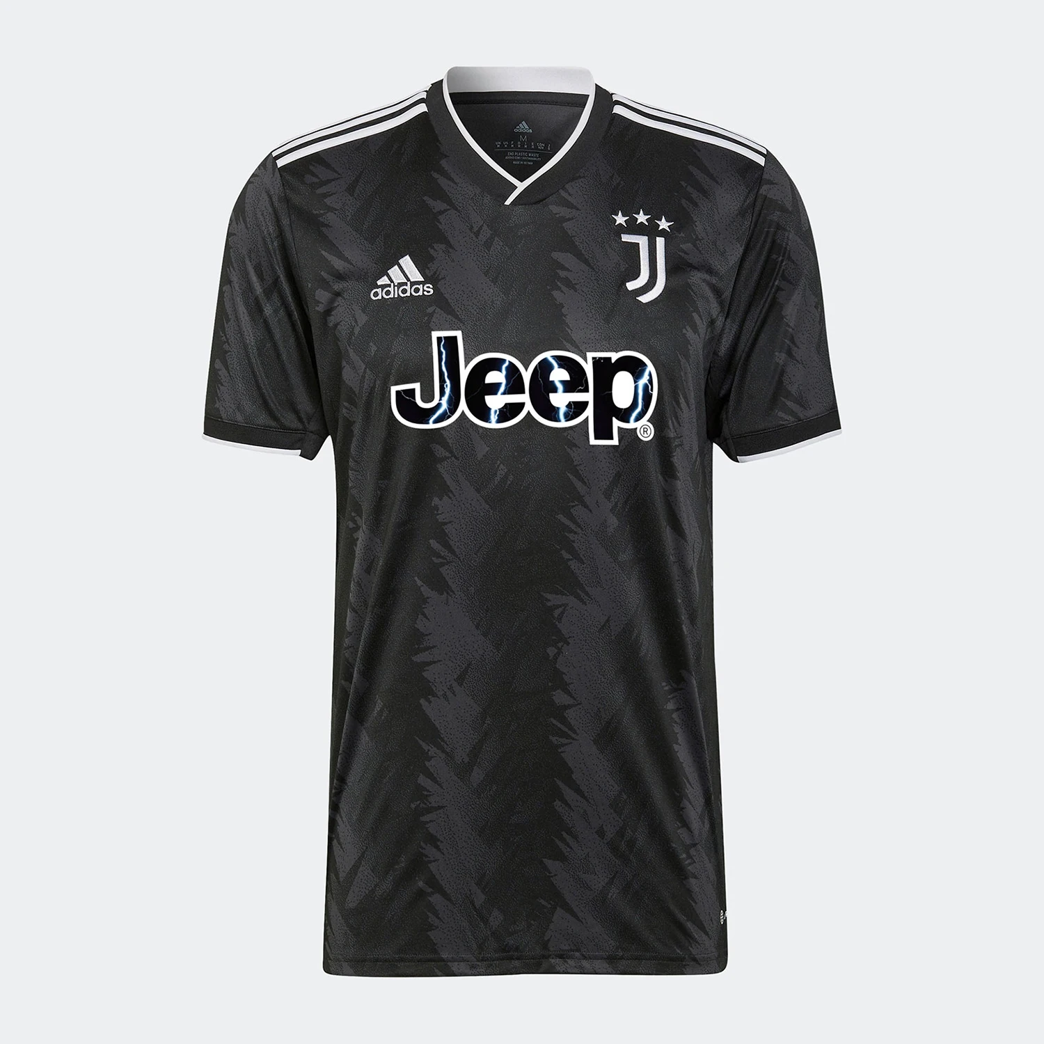 Adidas genuine Juventus Away Fan Version Men's Short Sleeve Jersey HD2015