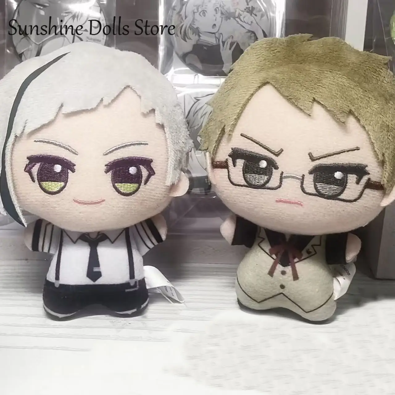 

Аниме роль Nakahara Chuuya Kunikida Doppo, очаровательное печатное тело Nunu, 10 см, кулон, плюшевая хлопковая кукла, кулон, игрушки, кавайный подарок