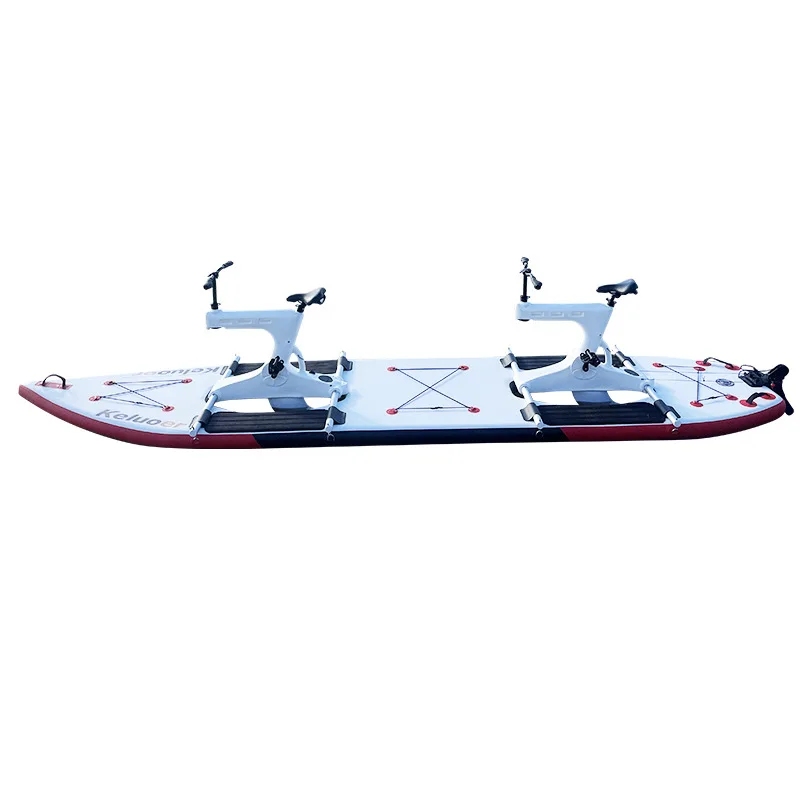 The manufacturer supplies parent-child pulp board water bicycles, inflatable 3-person pedal boats, and water bicycles in outdoor