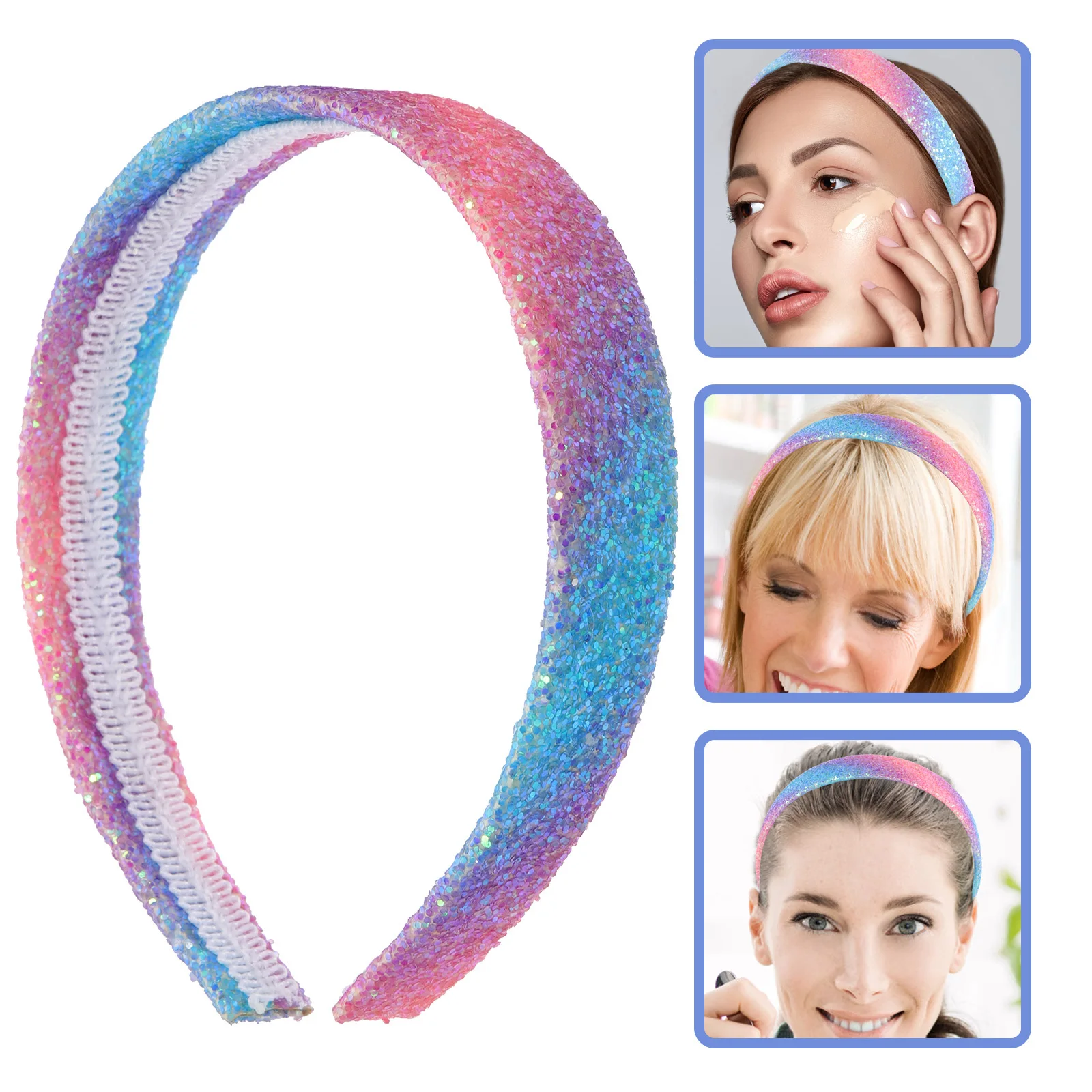 

Colorful Headbands For Women Lightweight Face Washing Hairband Yoga Sports Makeup Hair Accessories