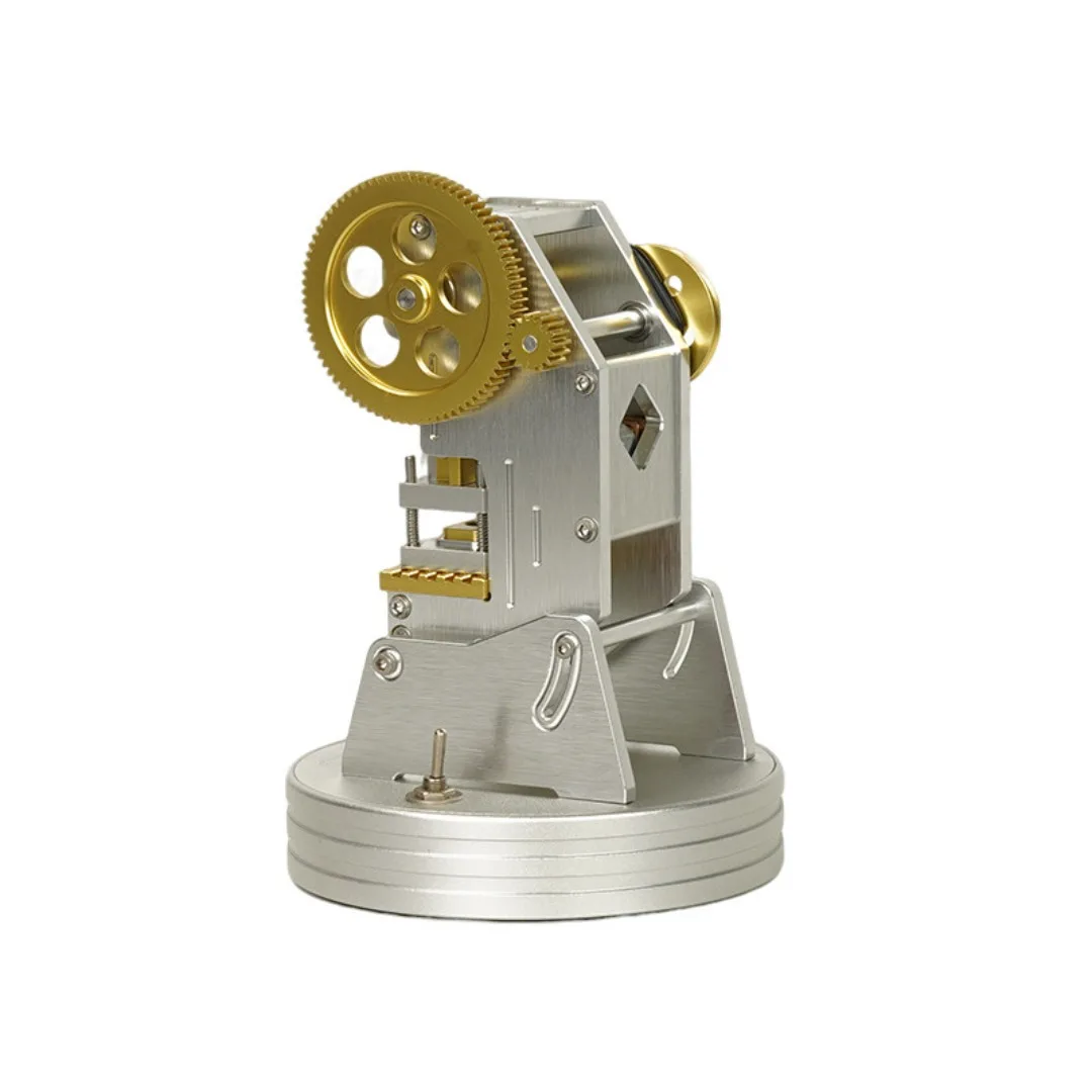 

Миниатюрная модель электрического штамповочного пресса, управляемый настольный орнамент, подарок на день рождения, модель штамповочного пресса с анодированной алюминиевой отделкой