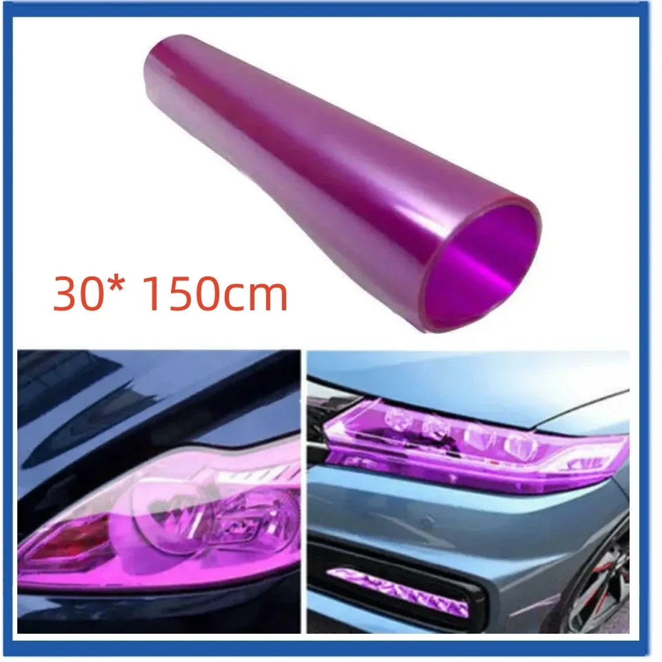 車のヘッドライトとテールライトの色合いフィルム,耐久性と耐候性,紫の煙,光,ビニールラップ,12*60インチ