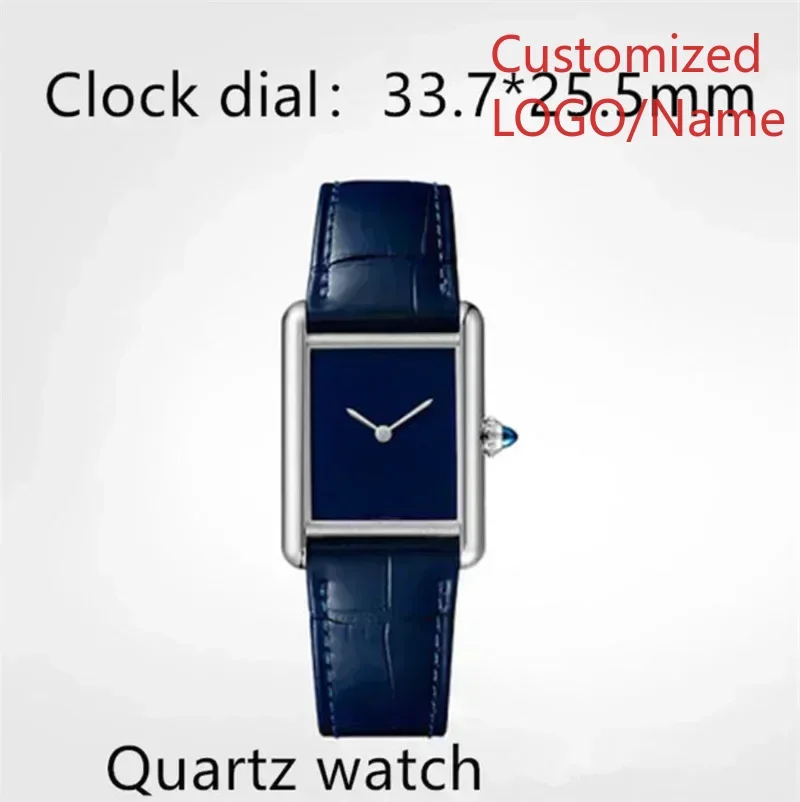 Orologi da donna Meccanici automatici al quarzo Ballon Zaffiro Nero Blu Stile coppia Pelle Personalizzata