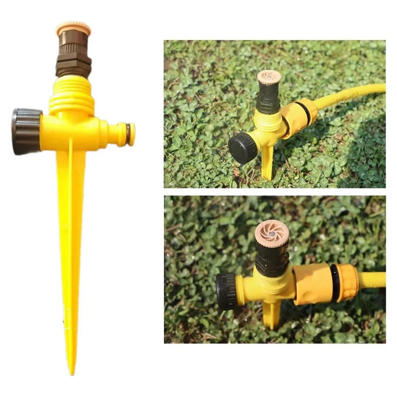 WISH-aspersor de riego para jardín doméstico, fácil cuidado de césped, equipo de riego giratorio automático de 360 grados, 10 Uds.