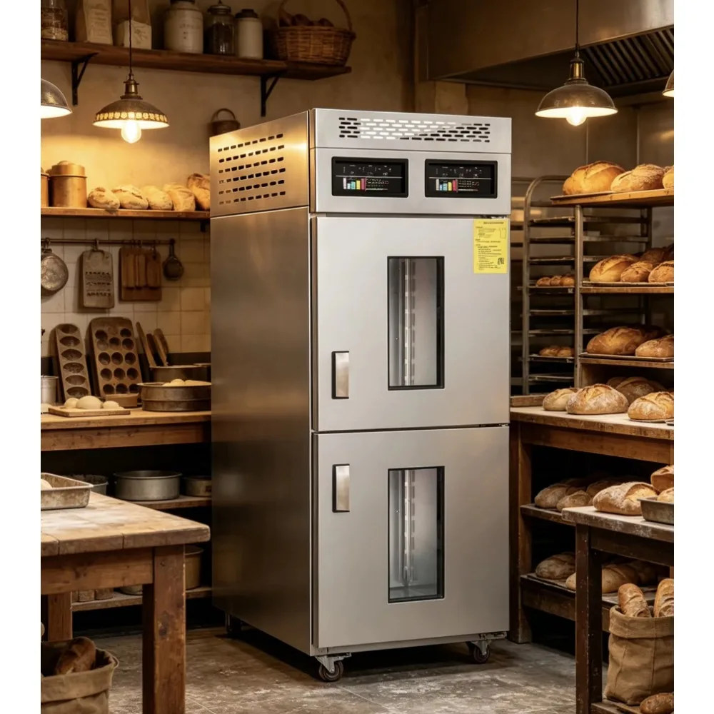 Commercial Dual-temperature Dual-system Retarder Proofer Freezer Cabinet | Bakery Bread Dough Fermentation Equipment