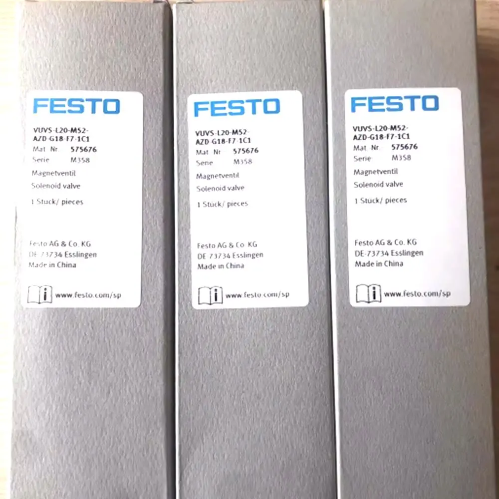 

NEW FESTO VUVS-L20-M52-AZD-G18-F7-1C1 Air Solenoid Valve