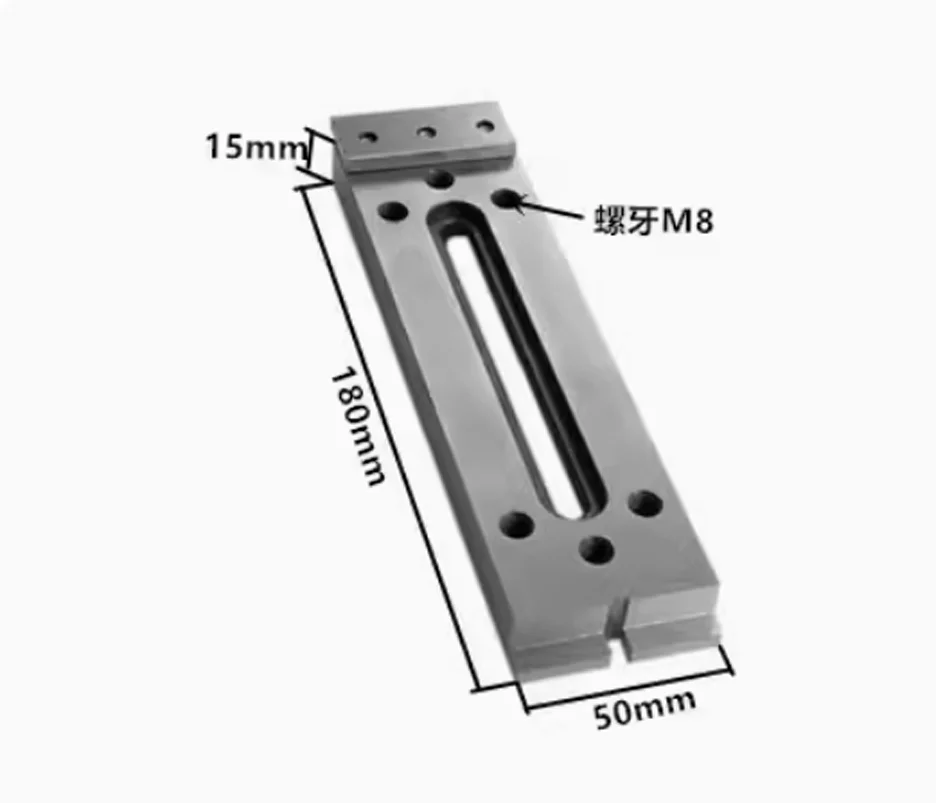 Imagem -05 - Fio Edm Machine Clamp Tool Extensão Jig Holder m8 para Sodick Dwc Corte Edm Máquina 120 150x50x15 mm 1pc Aço Inoxidável