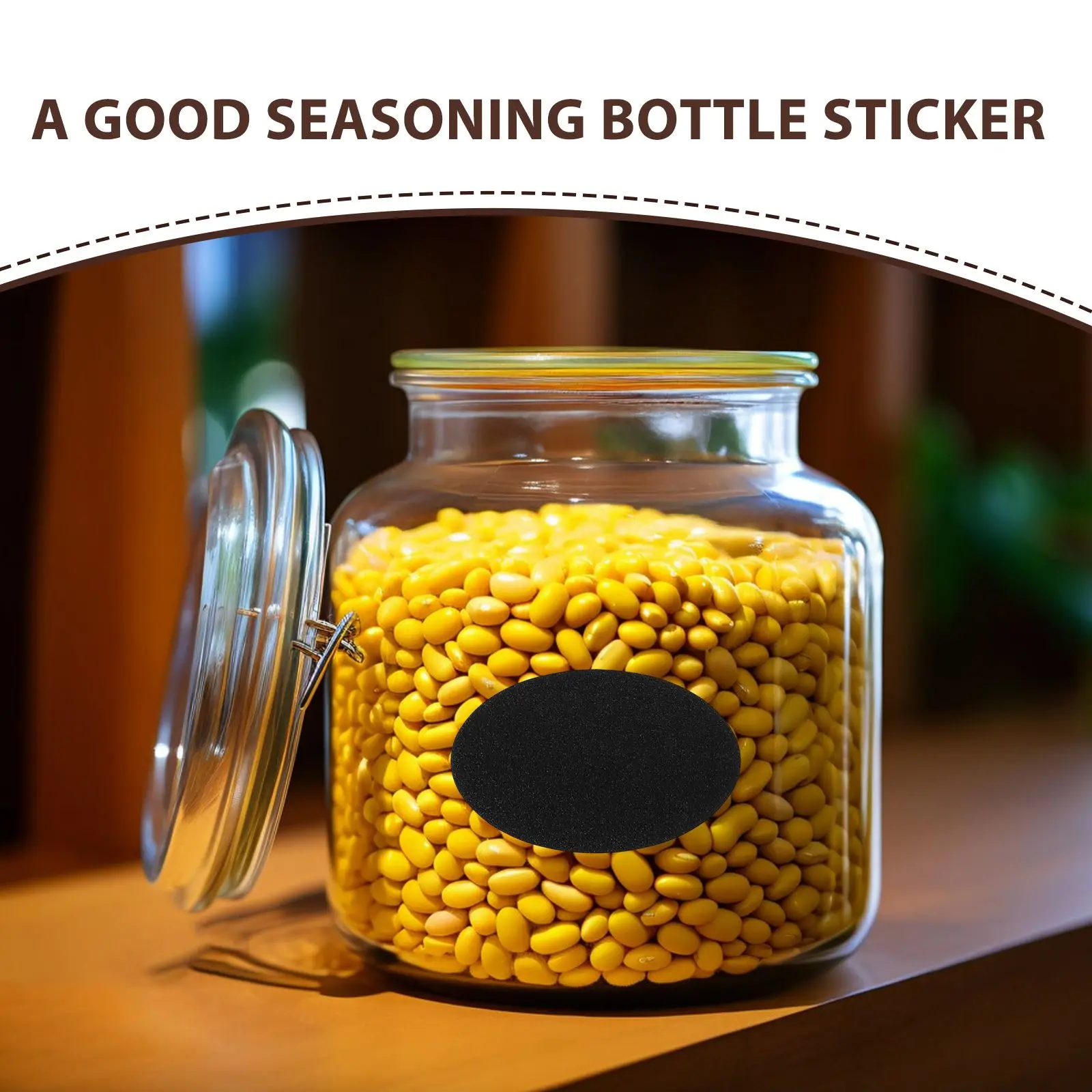 20 Sheets Self Adhesive Stickers Practical Kitchen Seasoning Bottle Labels Classification Tags For Jars