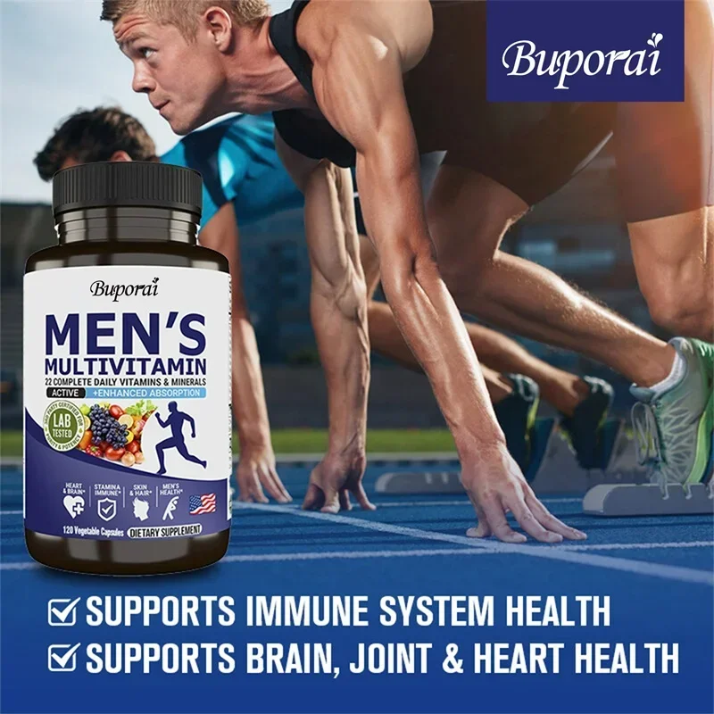 Men's Multivitamin Capsules - Dietary Supplement for Immunity, Energy, Digestion, Skin, and Overall Health