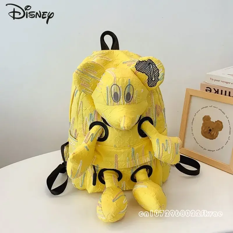 Disney Mickey 2025 New 3D Doll Bag Fashion High Quality Women's Backpack Cartoon Large Capacity Multi Functional Travel Backpack