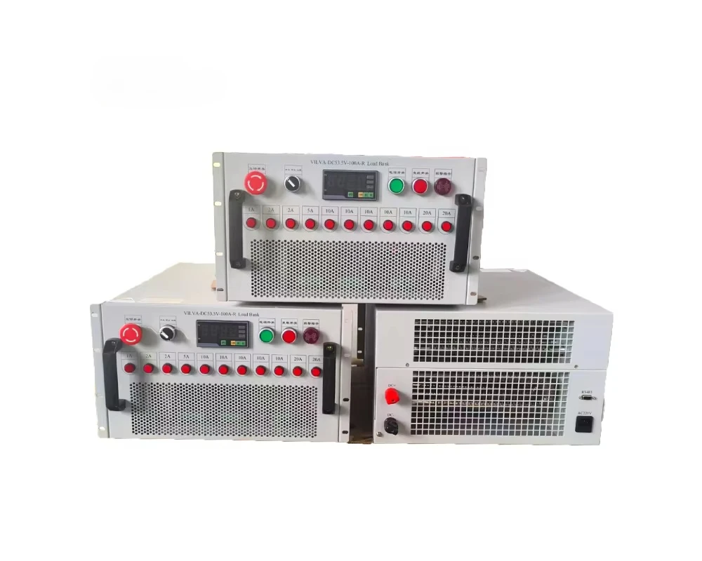 

Стойковый комплект нагрузки 5,5 кВт, 54 В, резисторный комплект нагрузки для проверки мощности генератора/UPS/аккумулятора