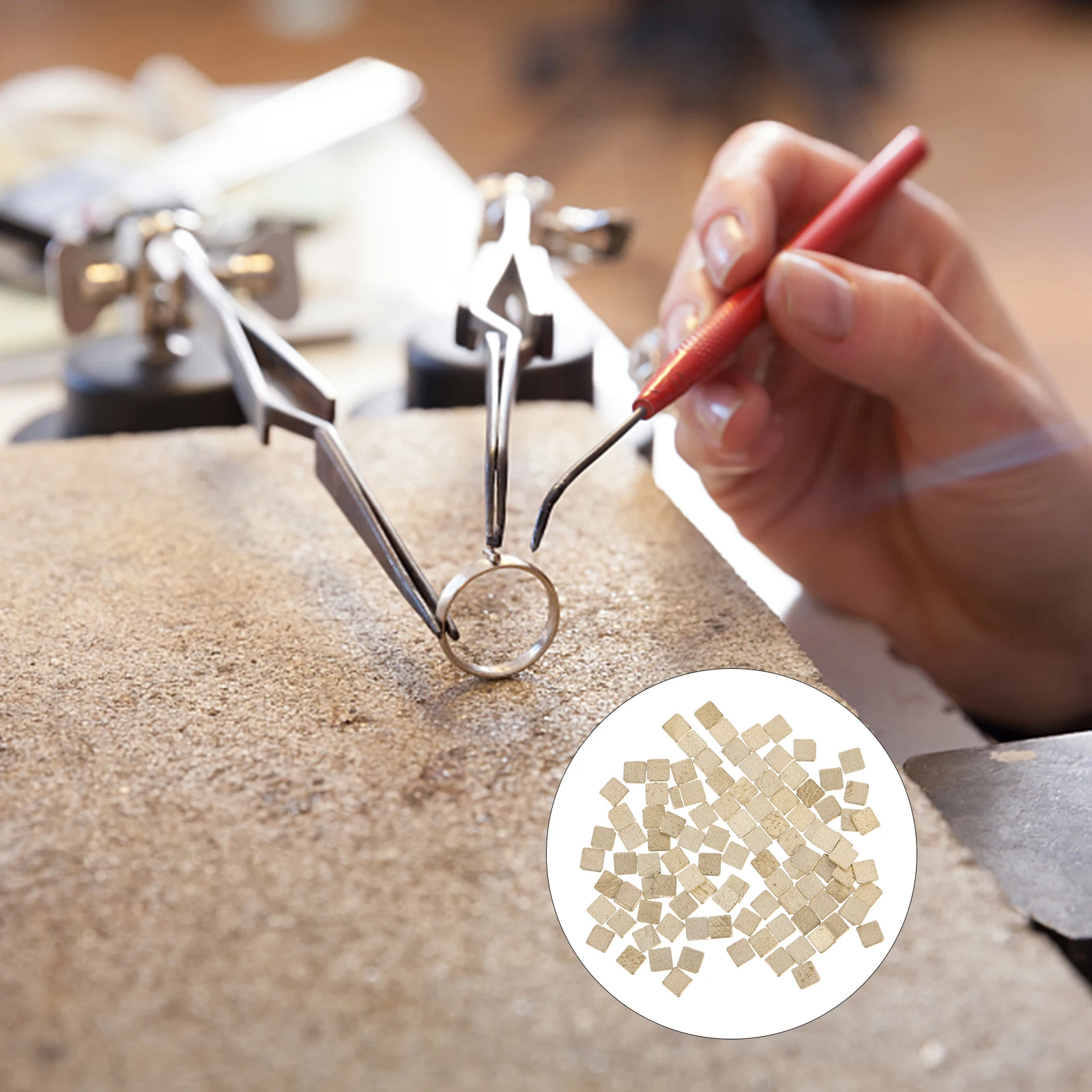 

100Pcs Precut Silver Solder Chips Low Temperature for Jewelry Making Repair Smooth Flow Fast Weld Silver Solder