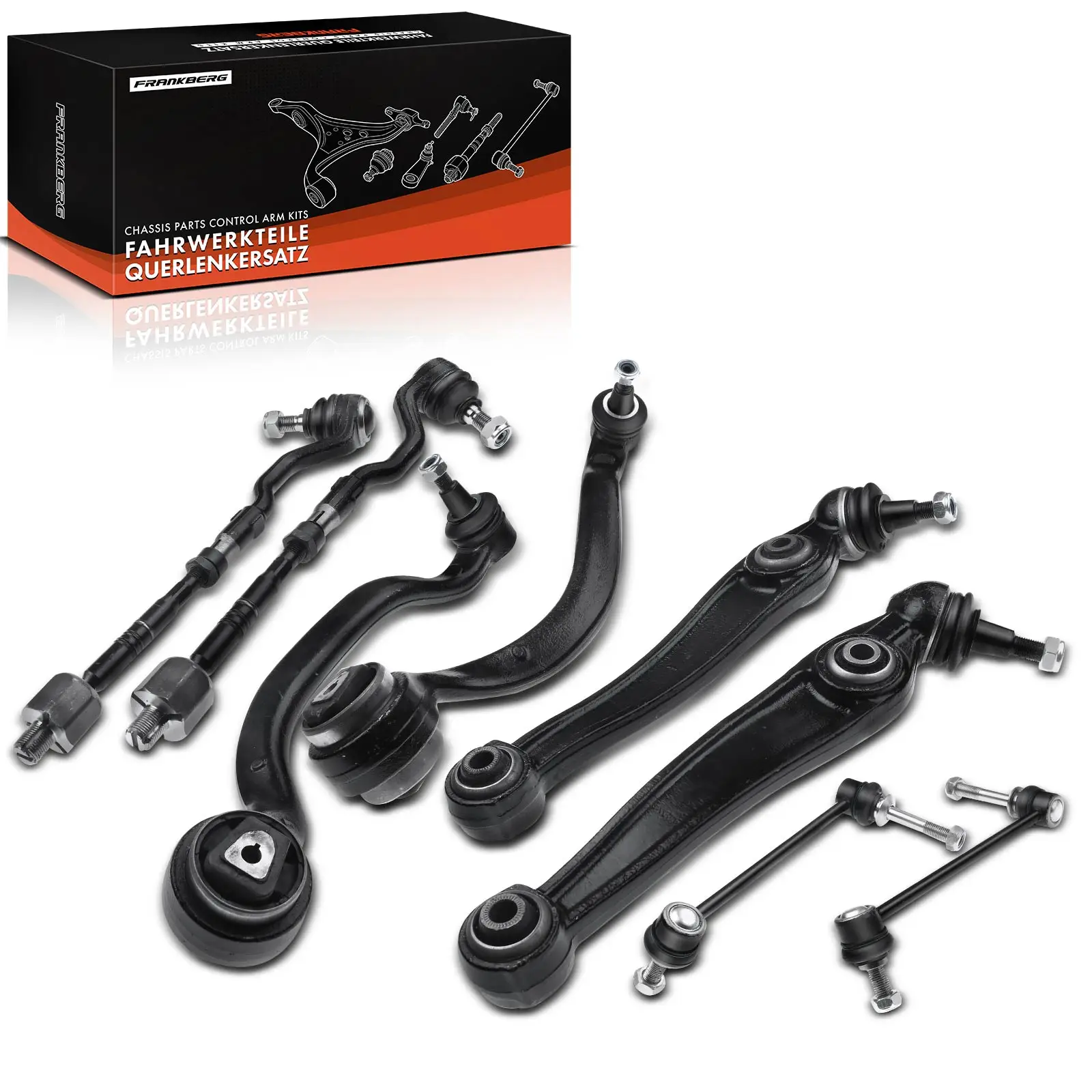 Frankberg 8-teilig Querlenker Satz Vorderachse für BMW X5 E70 X6 E71 E72 2006-2014 32216773741 31356773024 31126771894