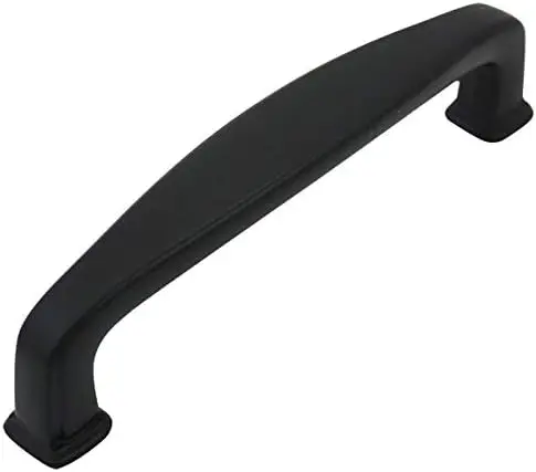 25 Pack Flat Black Pulls 89mm Hole Centers Kitchen Bathroom Dresser Hardware Modern Design 4 Inch Overall 3 1/2 Inch Hole Center