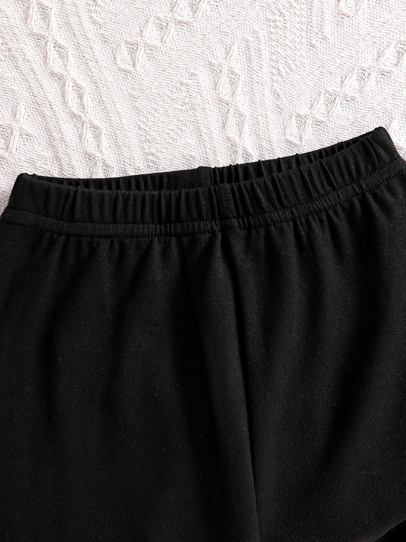 Conjunto de pantalones de dos piezas para niña, moda de otoño, lindo patrón de gato, top de manga larga con cuello redondo + pantalones casuales de gato de dibujos animados, adecuado para salidas y uso diario, ropa de otoño versátil informal juvenil y energética