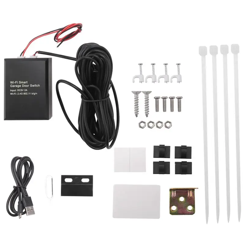 M01K Wifi Garage Door Switch Garage Door Controller Wifi Smart Home Work For Alexa Google Home Voice Control App Remote Control