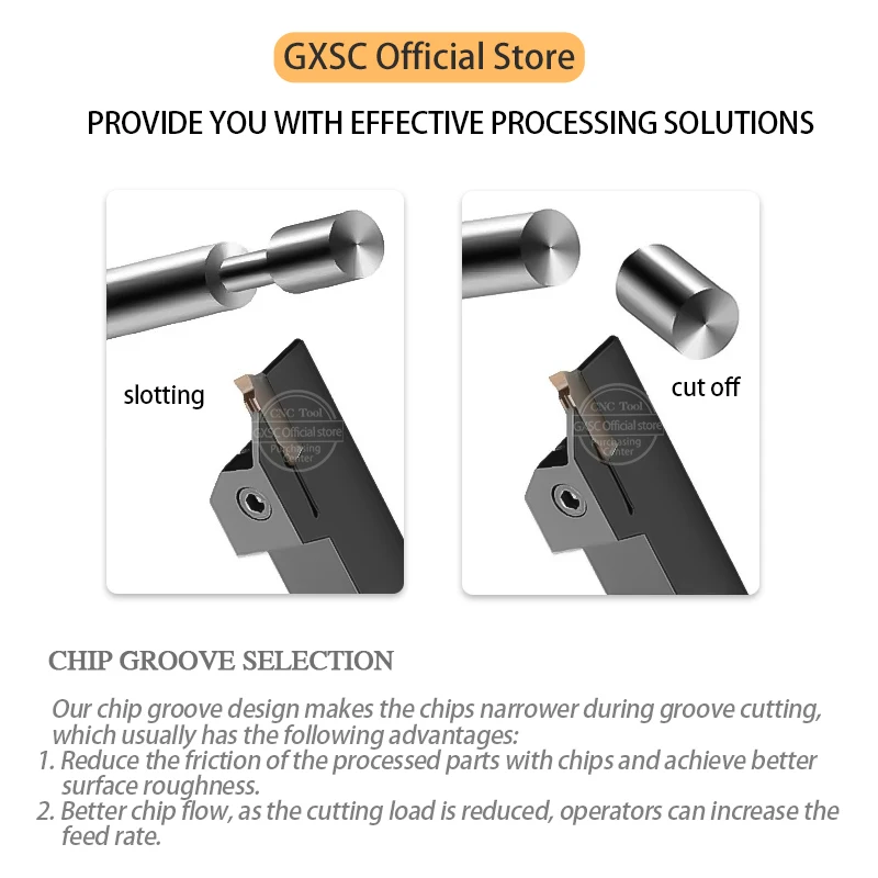 Imagem -06 - Grooving Blade Cnc Torno Carbide Inserções Metal Turning Cutters Alta Qualidade Mggn150 200 250 300 400 500 r8 l9 Aço Inoxidável