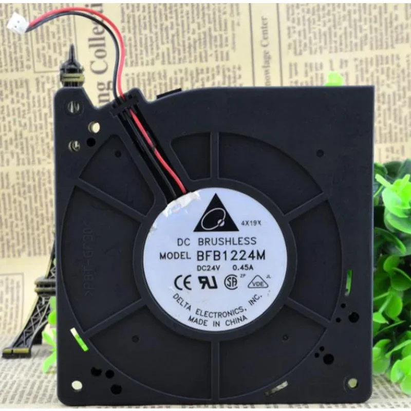 

Original CPU Cooler Fan for Delta BFB1224M 24V 0.45A 12CM 12032 Turboblower Cooling Fan 120x120x32mm