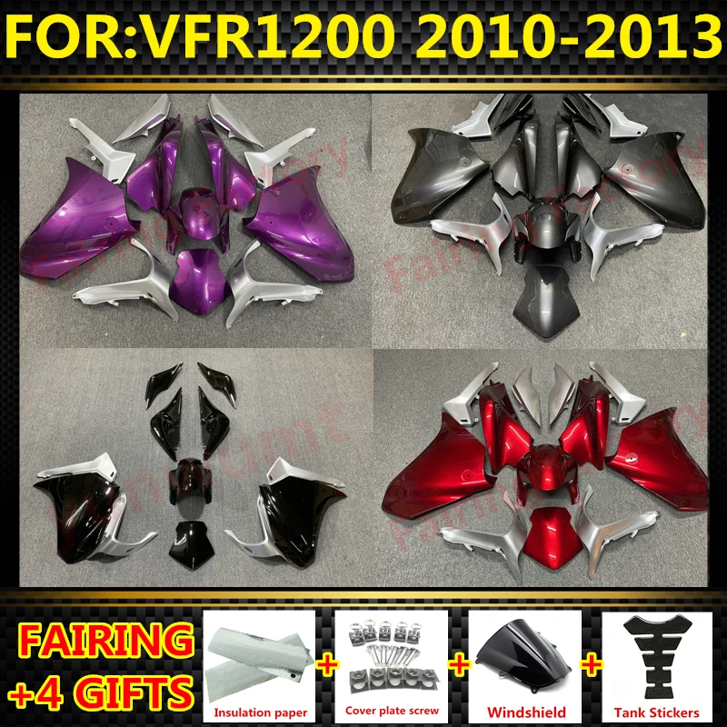 NEW ABS Motorcycle Injection mold fairing kit fit For VFR1200 VFR 1200 2010 2011 2012 2013 bodywork full Fairings kits set