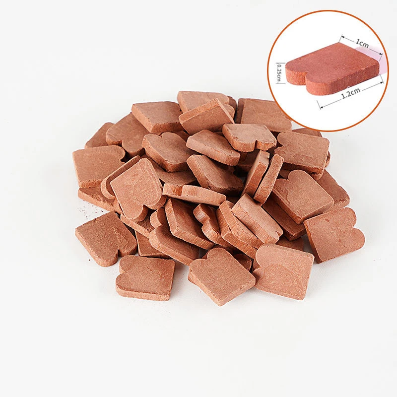 50Pcs 1:16 Mini Brick Model DIY House Miniature Dollhouse Accessory Simulation Bricks Toys For Kids Play House Game