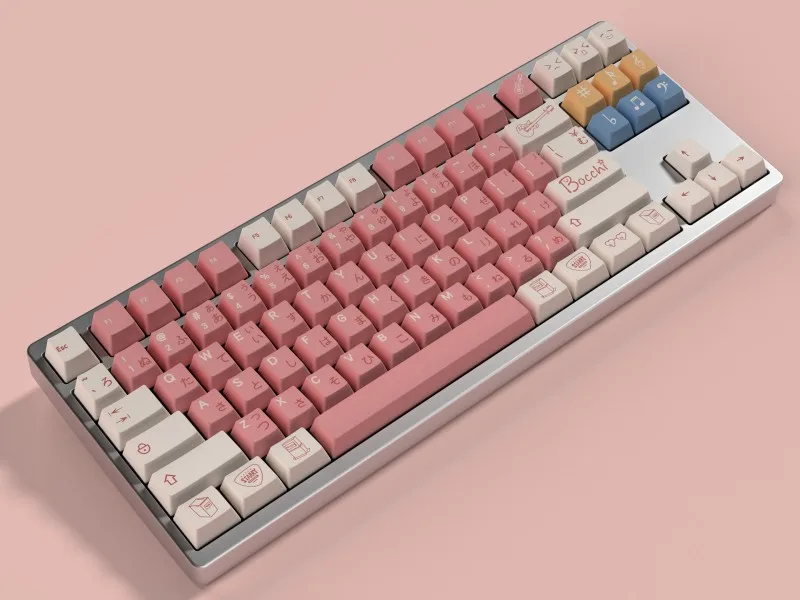 Imagem -05 - Pbt Japonês Bocchi Keycap Teclas de Perfil Cereja Teclado Interruptor mx Rock Gotoh Hitori Sublimação de Tintura 141 Chaves