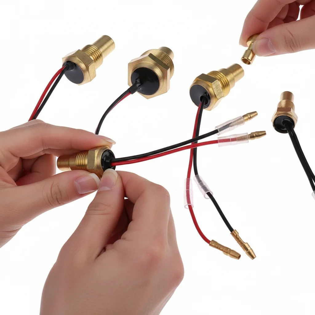 Meter NPT 12V/24V 10MM 21MM 14MM 16MM 17MM Water Temperature Sensor 50K Head Plug Temp Sender Digital Temperature Sensor