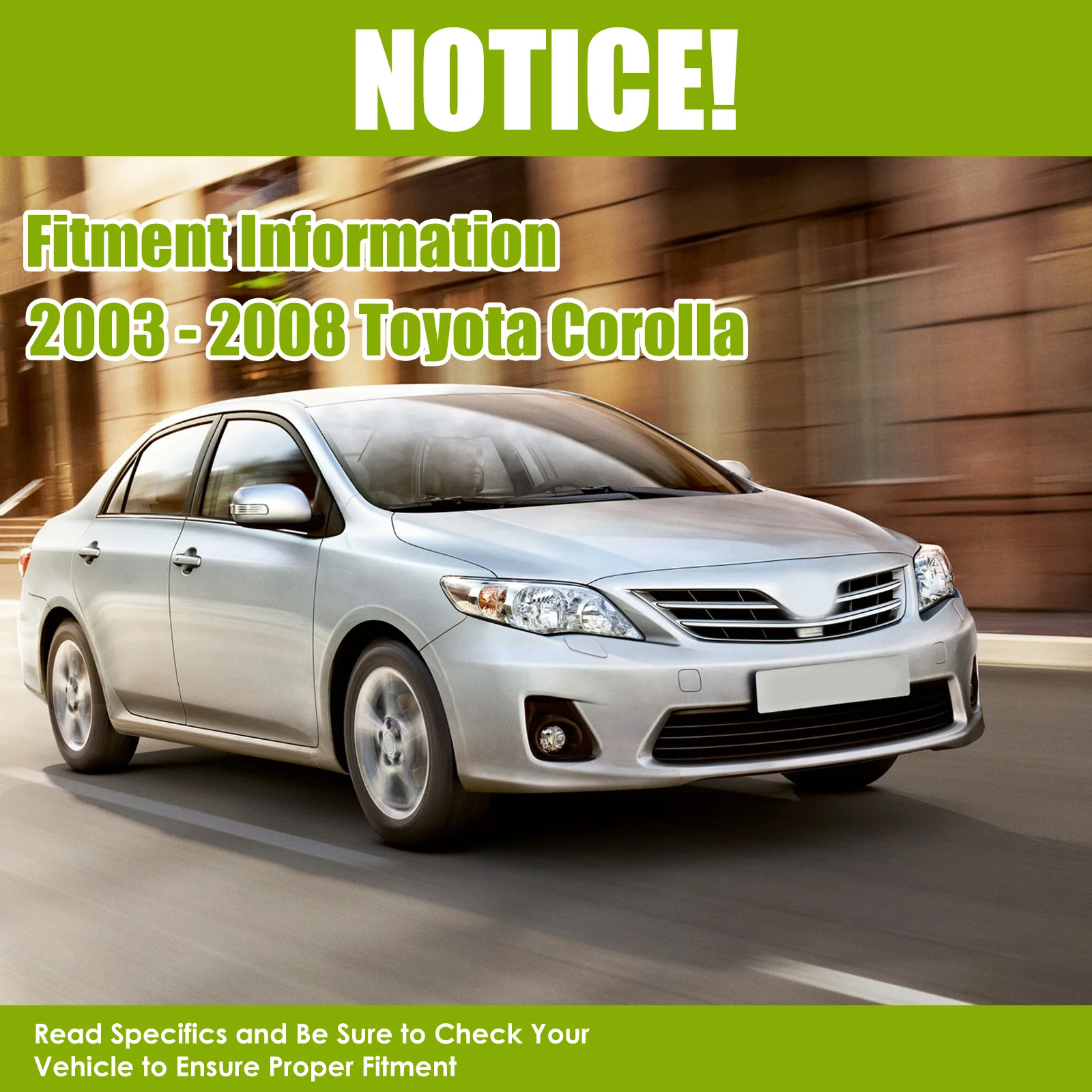 الدعامات الأمامية ممتص الصدمات لسيارة تويوتا كورولا 2003-2008 172115 #5