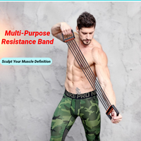 Adjustable Rubber Pull Rope Multifunctional Removable Chest Expander Supplies Fitness Equipment Accessories For Home And Gym