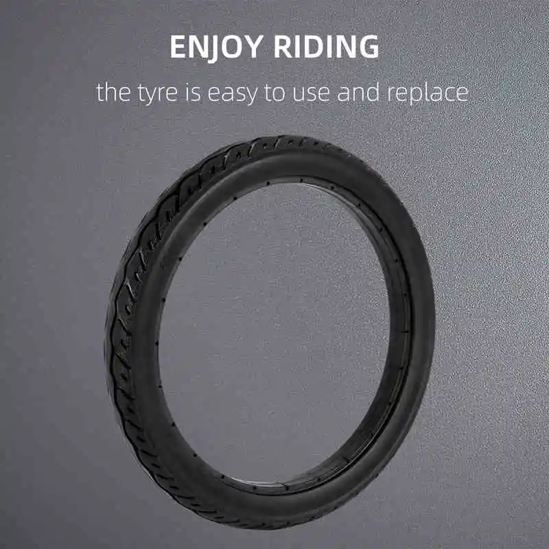 16 Inch 16 X 1.75 Bicycle Solid Tires Bicycle Bike Tires 16 X 1.75 Black Rubber Non-Slip Tires Cycling Tyre