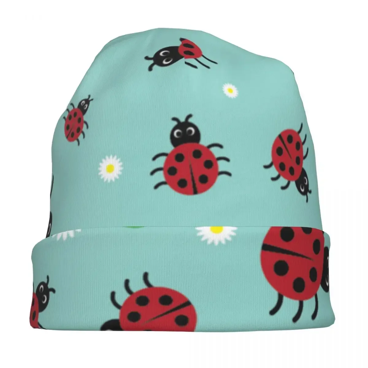 Ladybugs Gifts Animals Skullies Beanies Hat Autumn Winter Unisex Outdoor Cap Warm Multifunction Bonnet Knitted Hat