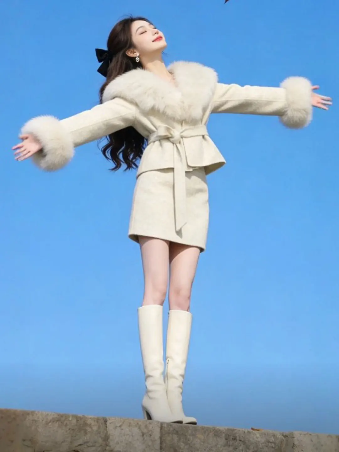 

Korean Style High Quality Jacket And Skirt Set Bodycon Dress Elegant Spring Outfit Two Piece Ensemble Comfortable Cotton