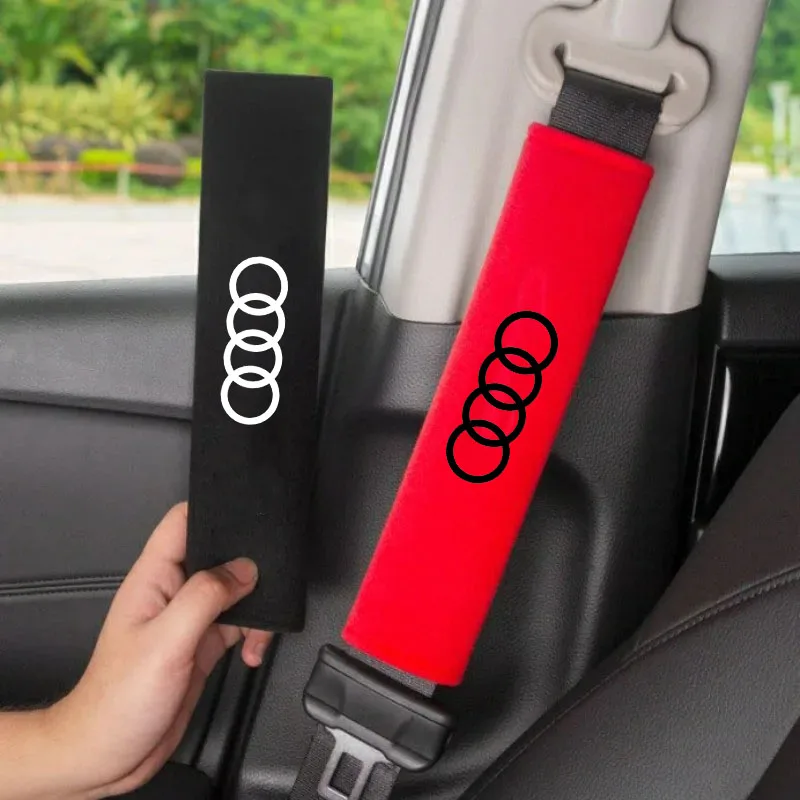 

2Pcs Car Seatbelt Shoulder Pad Driving Seat Belt Vehicle Pad Cover for Audi A6 A4 B8 B9 S3 S4 S5 Q3 Q5 8R Q7 Q8 TT A3 A5 A7 A8