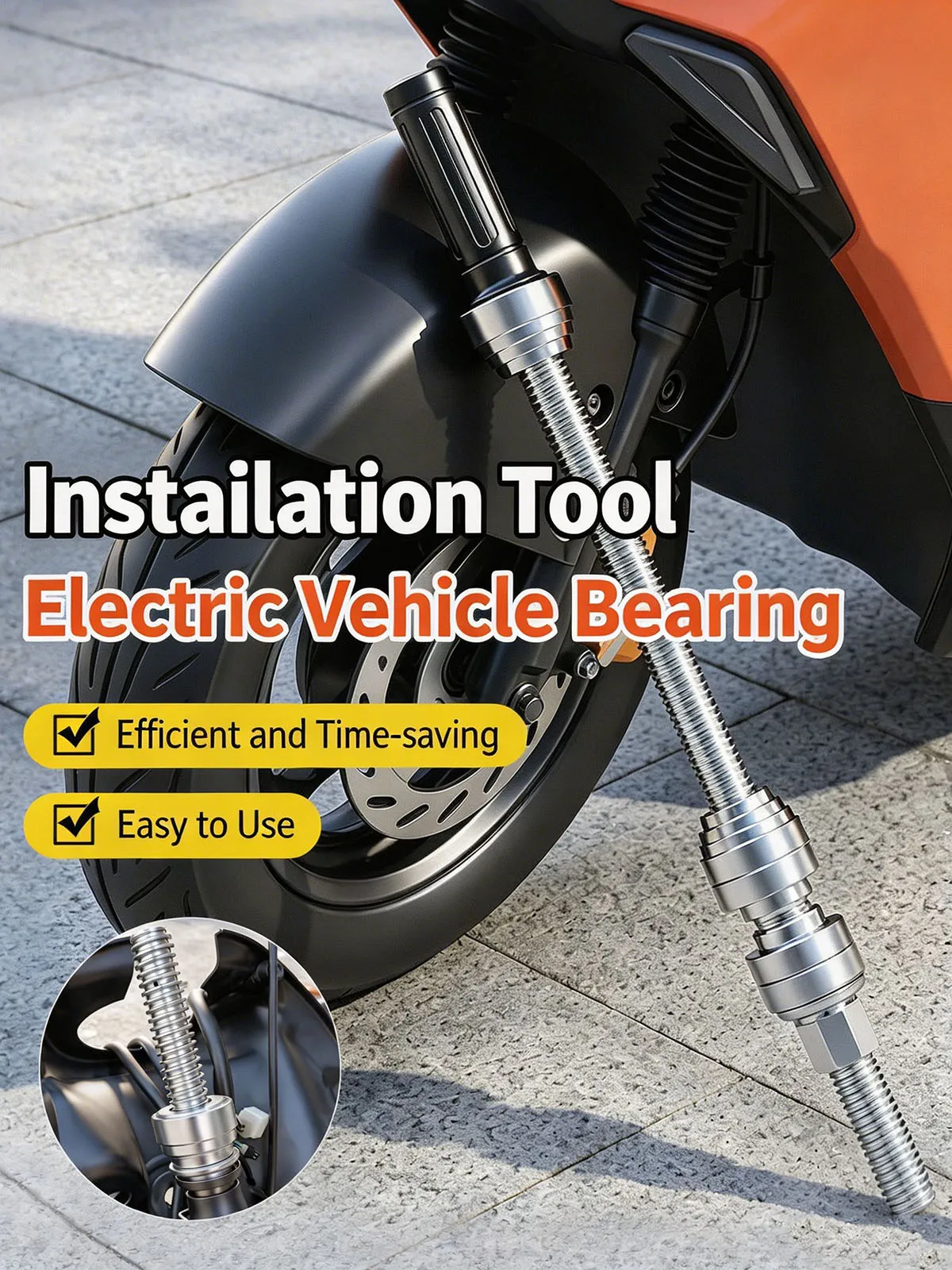 

Electric Vehicle Pressure Bearing Tool Universal Wave Disc Press In Installation Modified Model Auto Repair Hand Tool