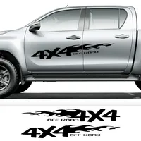 2PCS for Ford Ranger F150 Nissan Navara Mitsubishi L200 Triton Dodge RAM 1500 Pickup Truck Stickers Cool Car 4X4 Off Road Decals