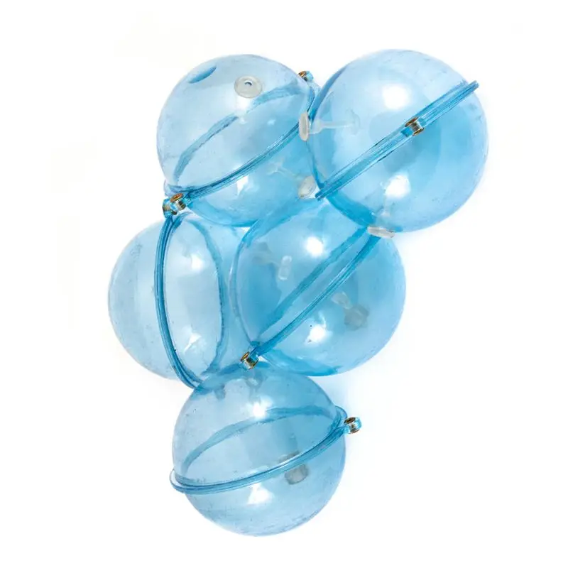 Plastic Fishing Float Balls, Water Ball, Bubble Floats, Tackle Sea Fi, 5 Pcs per Set