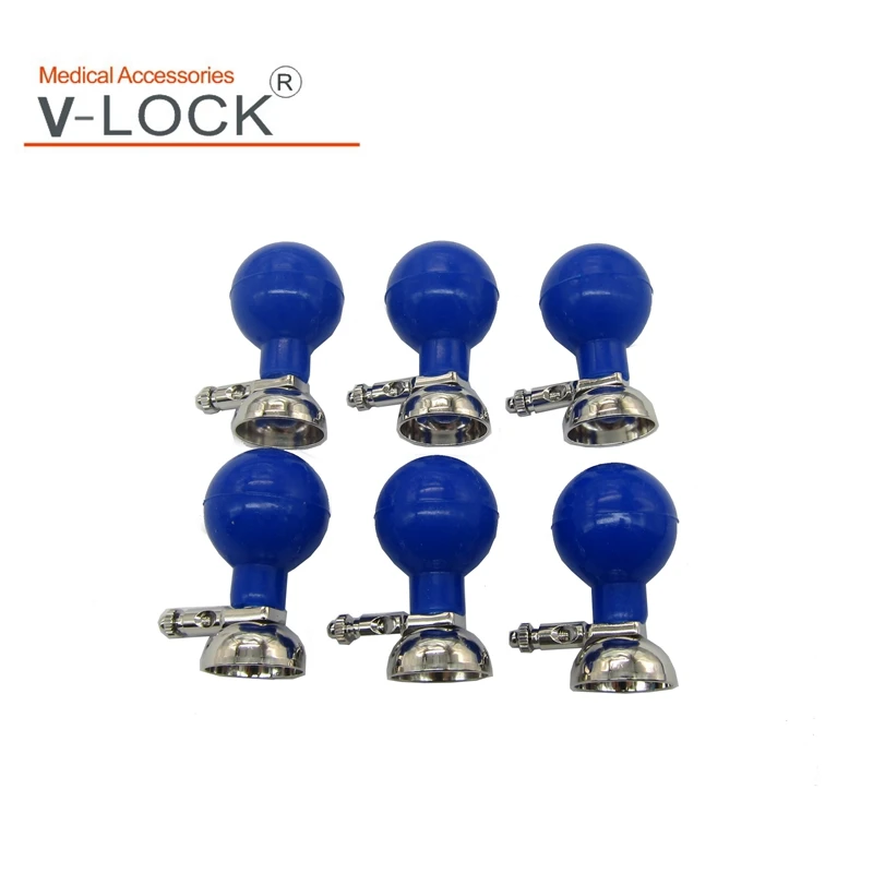 

V-LOCK Nickel-plated EKG Suction Electrodes,3.0&4.0 double purpose,metal part OD=21mm,Large size ball od=30mm