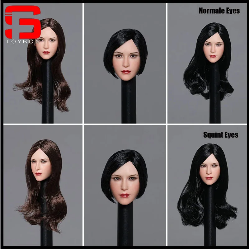 

Ziltoys Z003 1/6 Ada Wong Normal Eyes Squint Eyes Head Sculpt Carving Model Fit 12" Female Soldier Action Figure Body