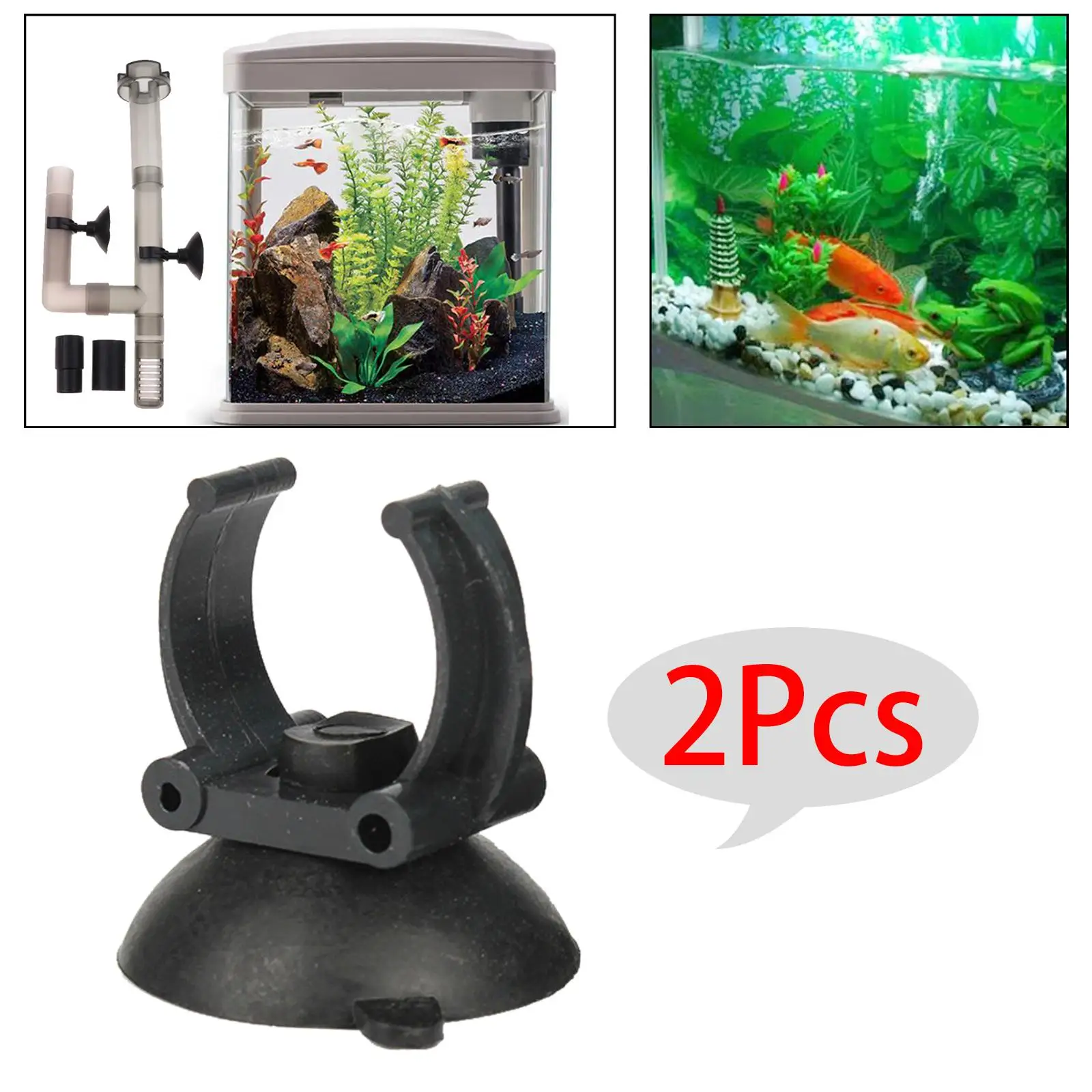 10Pcs Aquarium Suction Cups Heater Tube Holder Clamps 35mm Diameter