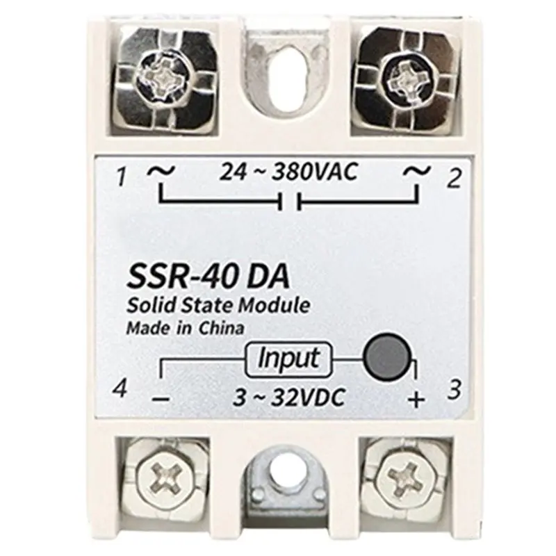 

DC Control For AC Single-Phase Solid-State Relay SSR-40DA/25DA- Non-Contact 1 Pcs
