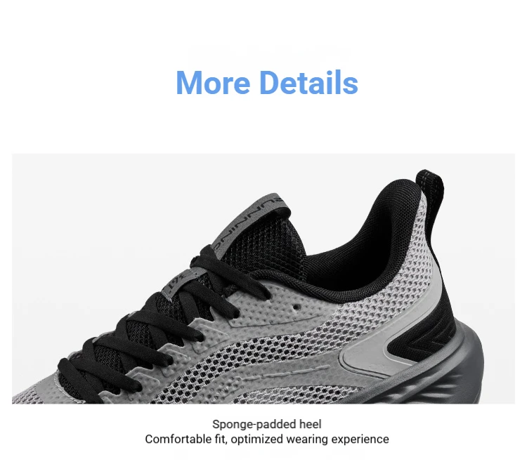 361 Degrees Fengye 1.0 SE Verschleißfeste, bequeme, stoßdämpfende, leichte, stabile, atmungsaktive Herren-Jogging-Sneaker 672612223F – Detail 3