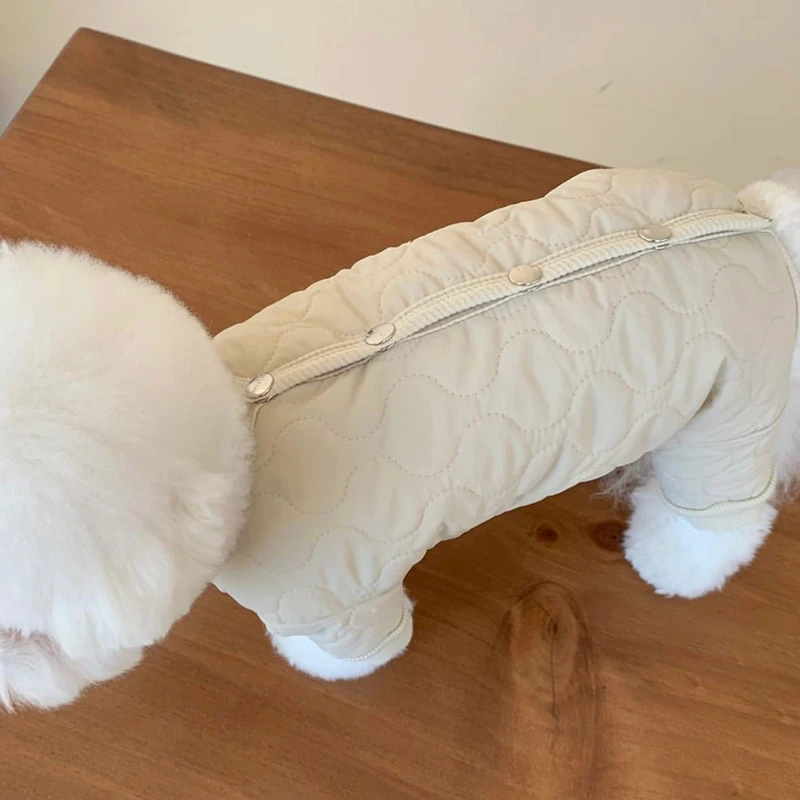 Dog Winter Jumpsuit Dog Waterproof Jacket 2024 Dog Clothes Cotton Thickened Warm Dog Coat Chihuahua Poodle Bichon Pet Clothing