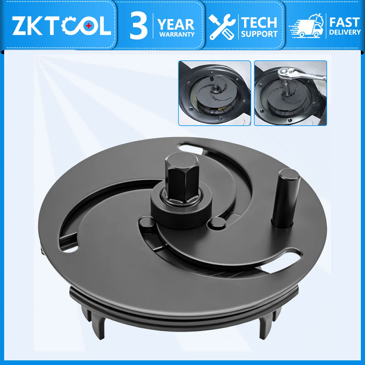 100-170mm adjustable fuel pump cover wrench three-jaw removal tool universal fuel pump cover fuel tank cap removal tool