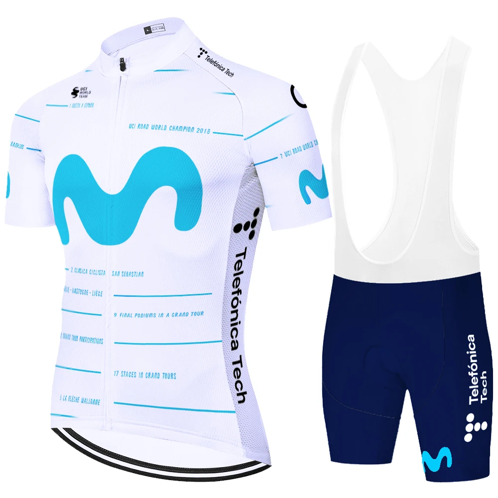 2023 Team Movistar cycling jersey men cycling set Maillot Ropa Ciclismo Jersey Men Summer Bike Jersey Set Bike Bicycle Wear MTB