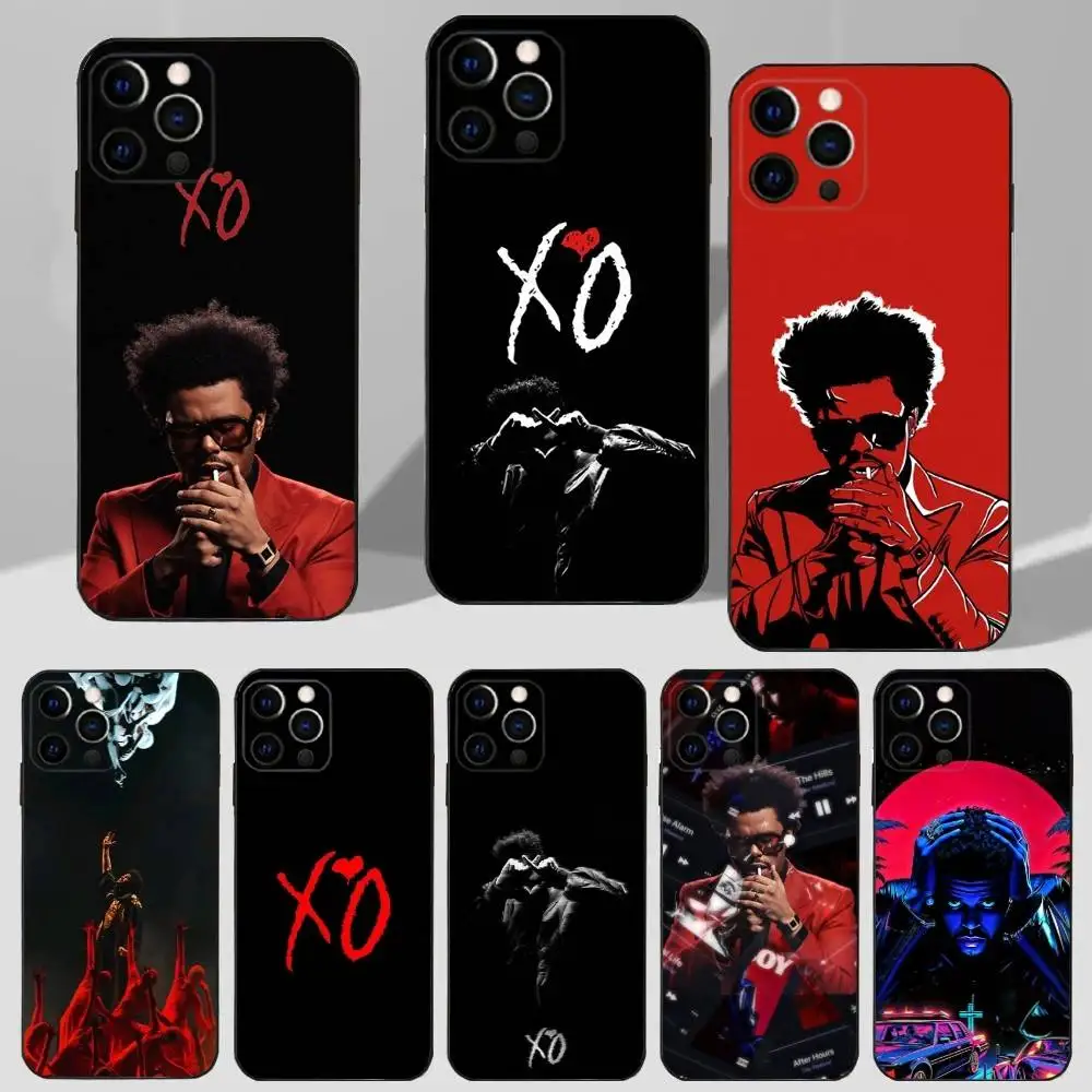 

Hot W-Weeknd X-XO Singer Phone Case For iPhone 16,15,14,13,12,11 Plus,Pro Max,XS,X,XR,SE,Mini,8,7 Soft Silicone Black Cover
