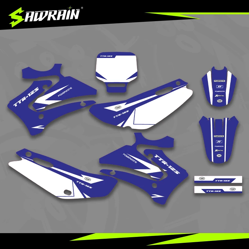 

Sawrain Motorcycle Graphics Backgrounds Decal Stickers Kits for YAMAHA 00-07TTR125 01