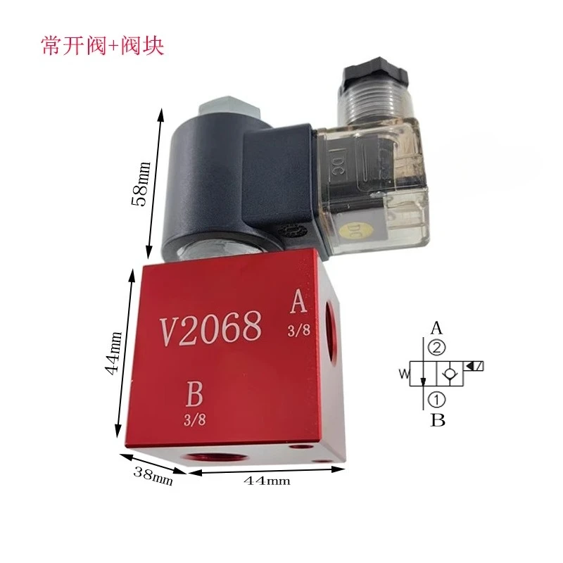 

22 Tool AccessoriesHydraulic V2068 Normally Open Solenoid Valve LSV-08-2NOP DHF08-221