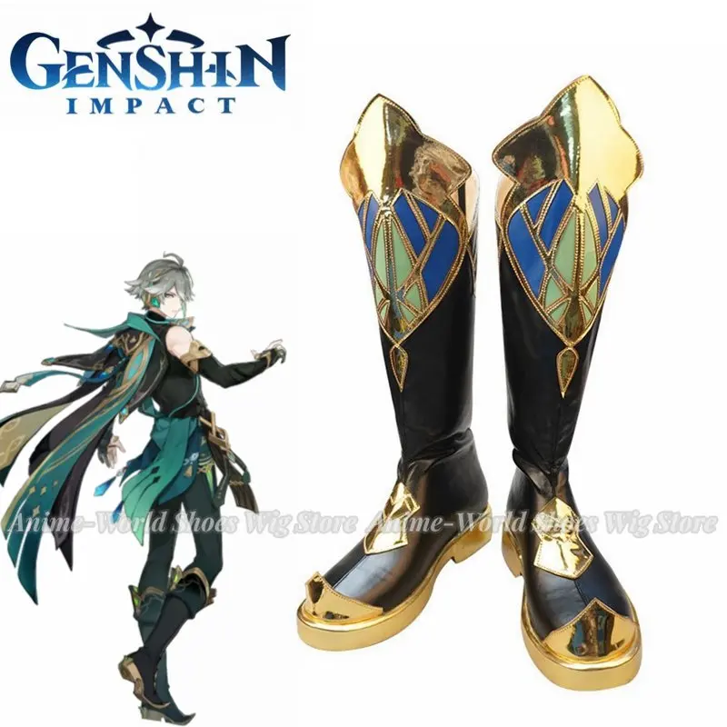 

AlHaitham Cosplay Shoes Genshin Impact shoes Halloween Boots for Women Men Role Play Game Costume Genshin Cosplay