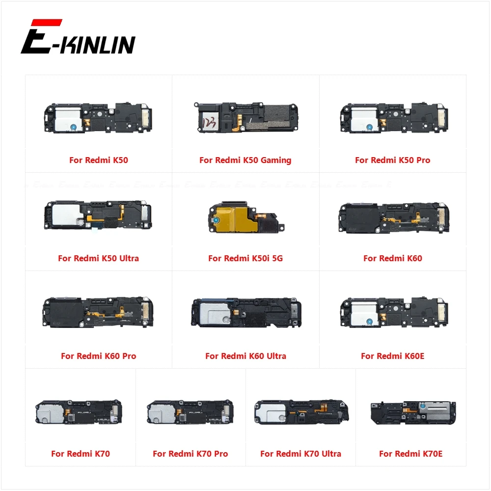 Rear Inner Ringer Buzzer Loud Speaker Loudspeaker Flex Cable For Xiaomi Redmi K50 K50i 5G K60 K60E K70 K70E Pro Ultra Gaming