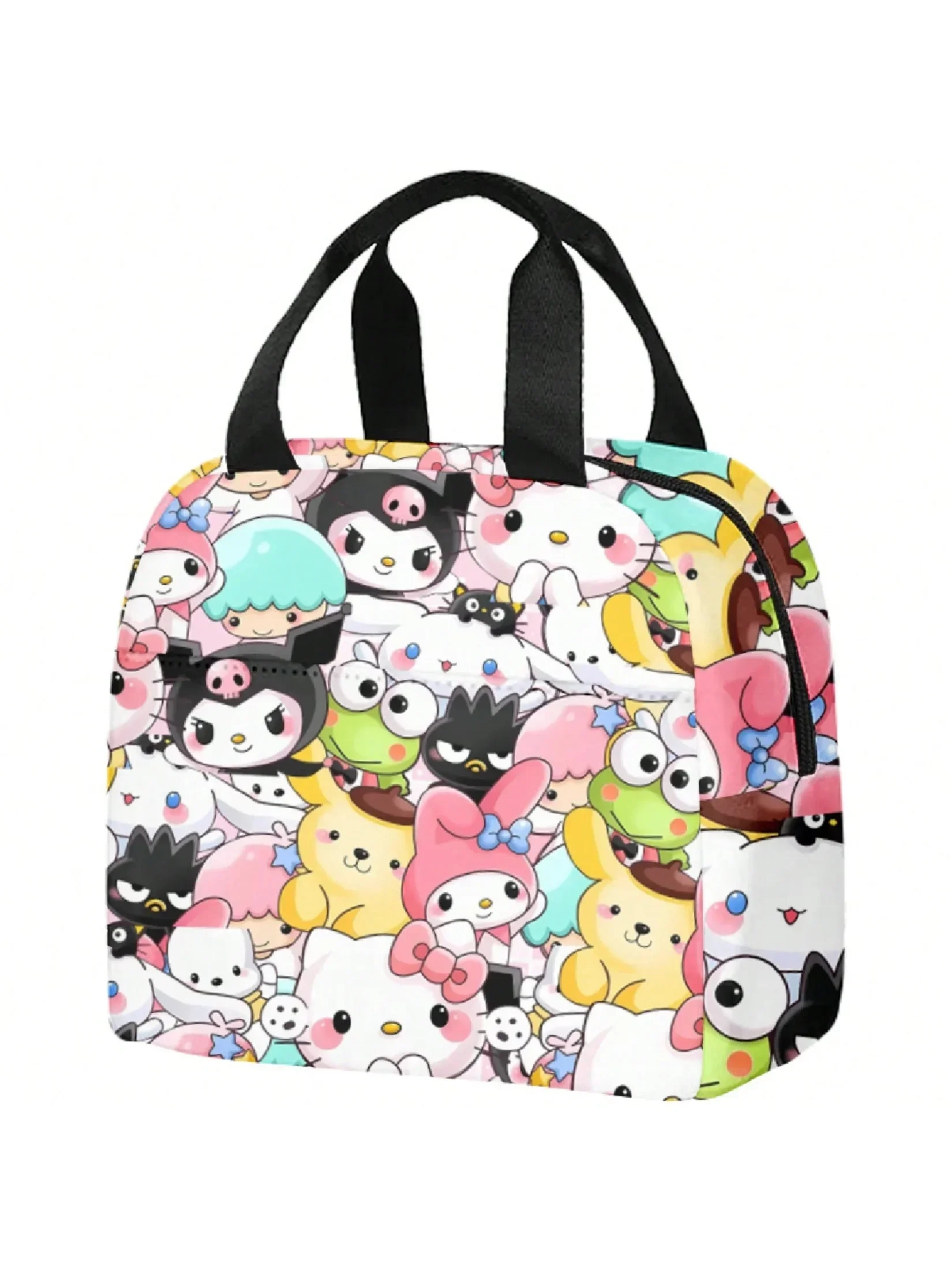 Sanrio HelloKitt Printing Peripheral  Melody Cartoon Lunch Bag Primary and Secondary School Students Insulated Lunch Box Handbag